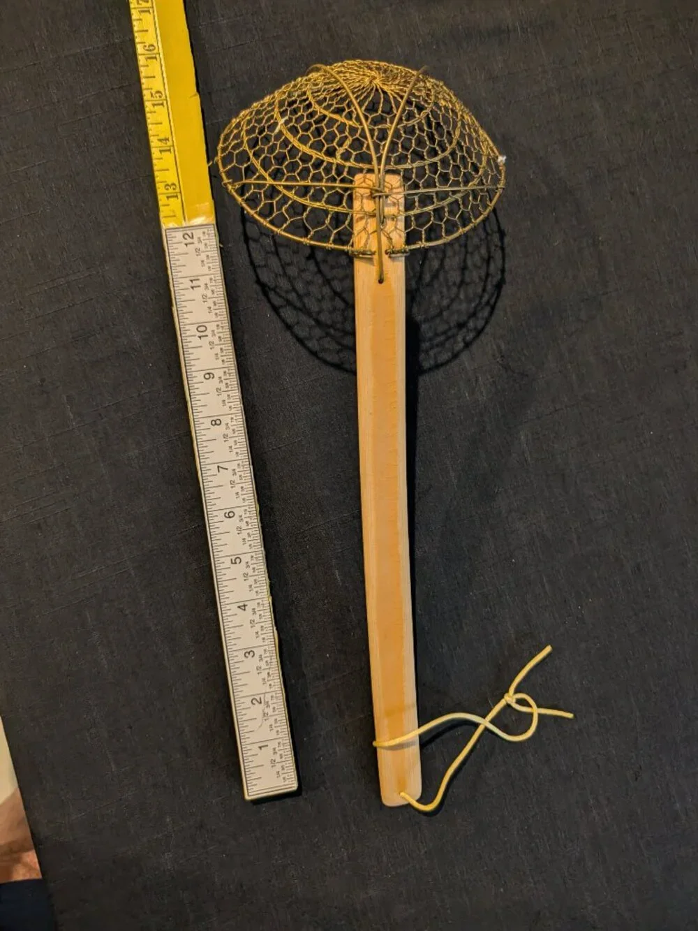 Vintage Wire Skimmer Spider Strainer Kitchen Tool